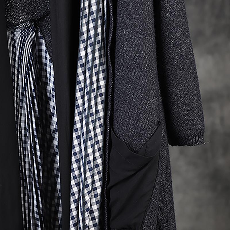 Irregular Draped Design Casual Loose Coat