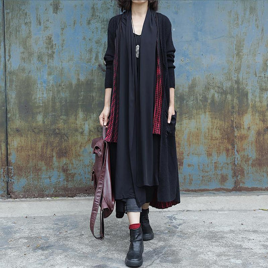 Irregular Draped Design Casual Loose Coat