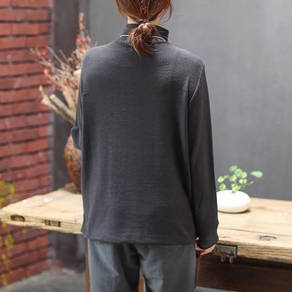 Irregular Hem Drawstring Casual Bottoming Shirt