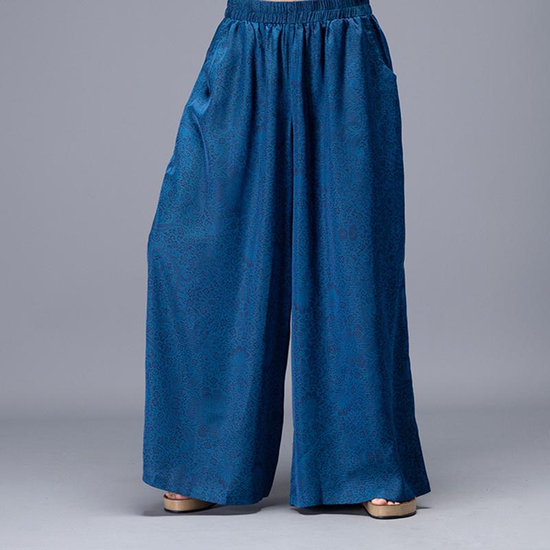 Irregular Hem Printed Two Piece Suit