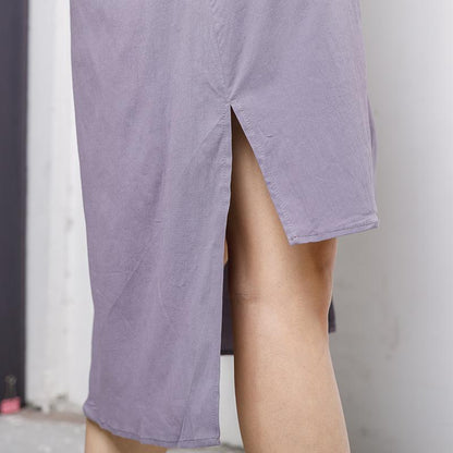 Irregular Pockets Solid Long Sleeve Polo Collar Top