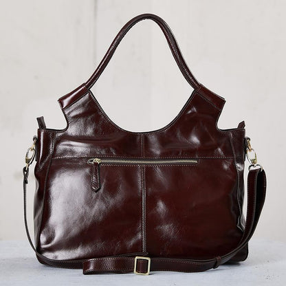 Irregular Retro Leather Women Shoulder Bag