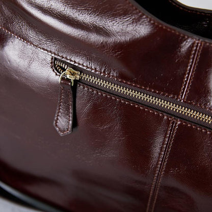 Irregular Retro Leather Women Shoulder Bag