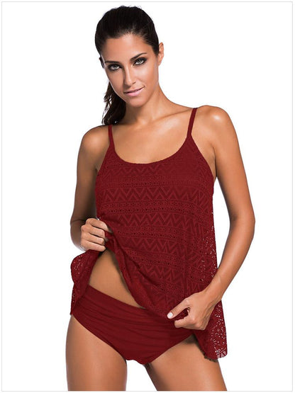 Large Size Low Waist Bikini Skirt Swimsuit