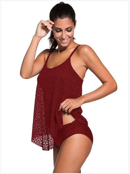 Large Size Low Waist Bikini Skirt Swimsuit