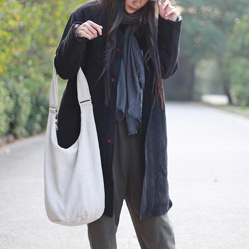 Jacquard Solid Long Cotton Pad Winter Coat