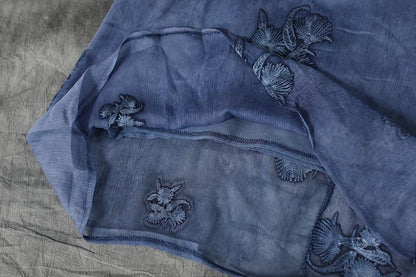 Jacquard Summer Purple Loose Casual Dress