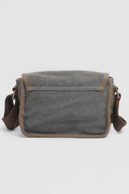Vintage Leather Canvas Bag