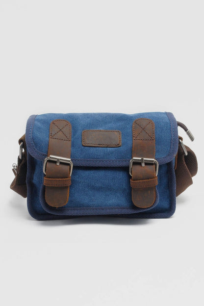 Vintage Leather Canvas Bag