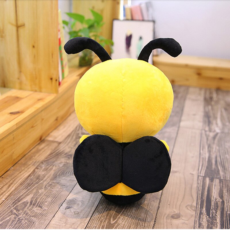 Kawaii Bee Honeybee Apis Insect Plush Toy Triver Stuffed Animals Doll Baby Kids Children Sleeping Toys Birthday Gift Home Decor