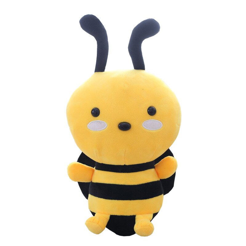 Kawaii Bee Honeybee Apis Insect Plush Toy Triver Stuffed Animals Doll Baby Kids Children Sleeping Toys Birthday Gift Home Decor