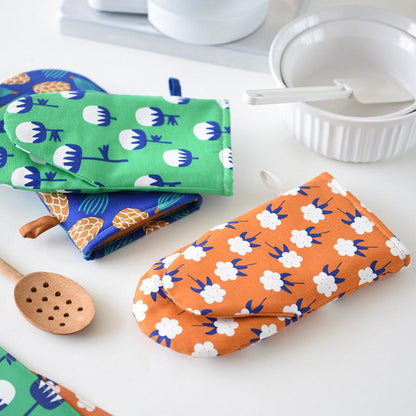 Kitchen Baking Printed Anti-scalding Gloves