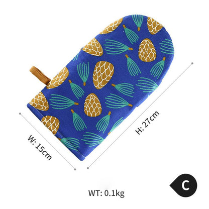 Kitchen Baking Printed Anti-scalding Gloves