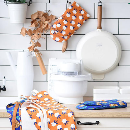 Kitchen Baking Printed Anti-scalding Gloves
