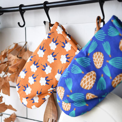 Kitchen Baking Printed Anti-scalding Gloves