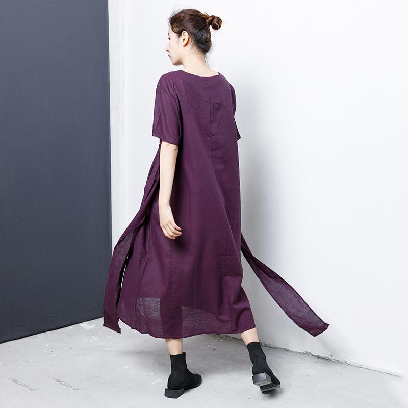 Lacing And Drawstring Solid Color Dress