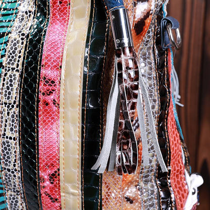 Lady's Fashion Western Style Colorful Handbag