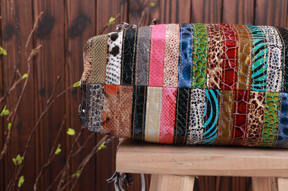 Lady's Fashion Western Style Colorful Handbag