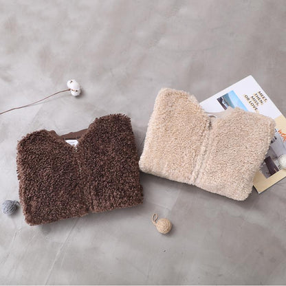 Lamb Wool Casual Zip Thermal Short Coat