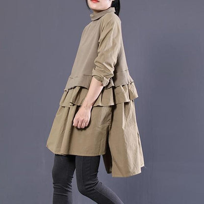 Layering Solid Fashion Turtleneck Women Top