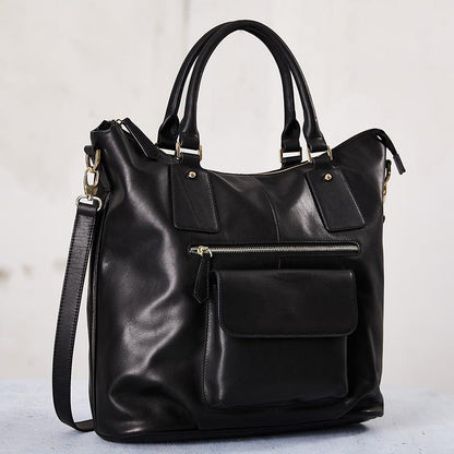 Leather Solid Fashion Zipper Shoulder Bag
