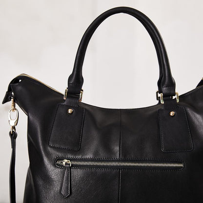 Leather Solid Fashion Zipper Shoulder Bag