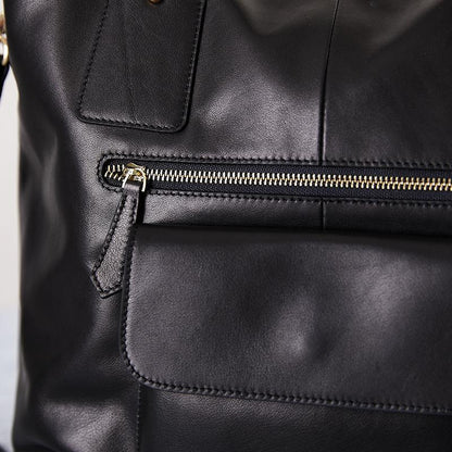 Leather Solid Fashion Zipper Shoulder Bag
