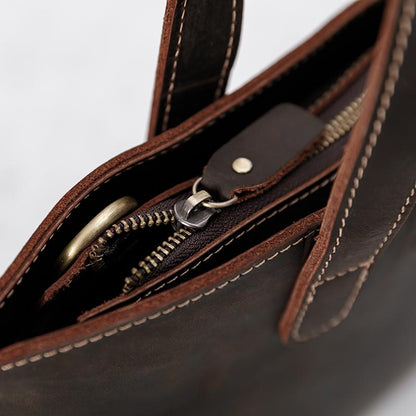 Leather Solid Retro Square Tote Bags