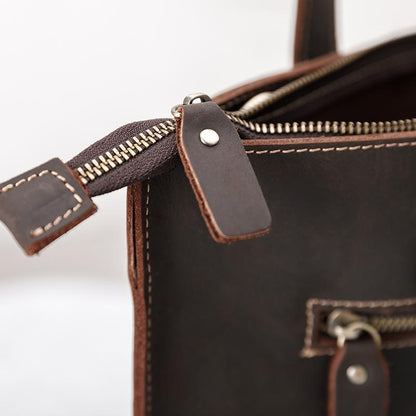Leather Solid Retro Square Tote Bags