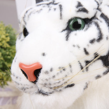 Length including tail Big Tiger  Plush Toy Soft Stuffed Animals Simulation White Tiger Jaguar Doll Children Kids Birthday Gift