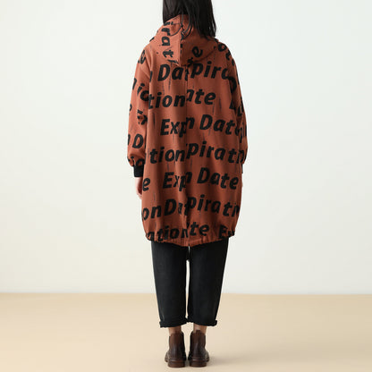 Letter Coat Beige Sweater Or Jeans
