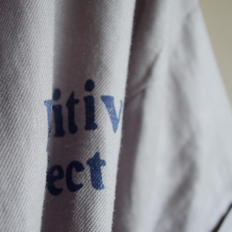 Letter Printed Loose Pullover Linen T-Shirt