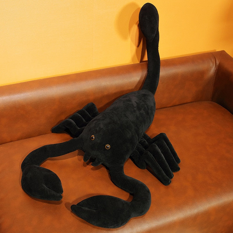 Lifelike Big Size Black Scorpion Plush Toys Simulation Pet Animal Creative Dolls Stuffed Toys for Christmas Birthday