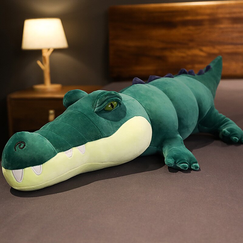 Lifelike Crocodile Plush Toy Stuffed Simulation Alligator Doll Kids Toys Room Sofa Decor Soft Ocean Animals Plush Pillow