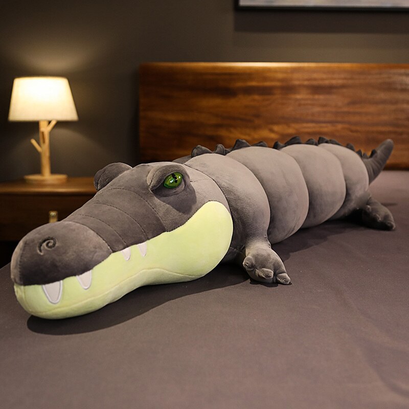 Lifelike Crocodile Plush Toy Stuffed Simulation Alligator Doll Kids Toys Room Sofa Decor Soft Ocean Animals Plush Pillow