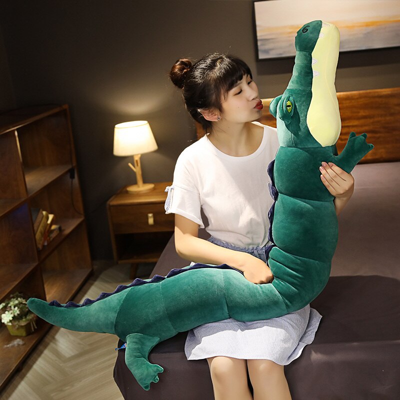 Lifelike Crocodile Plush Toy Stuffed Simulation Alligator Doll Kids Toys Room Sofa Decor Soft Ocean Animals Plush Pillow