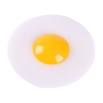 Lifelike / Imitation Egg Children's Soft Plastic Stretch Toy/ Poached Egg Kneading Music/ Fried Egg Children's Decompression Toy