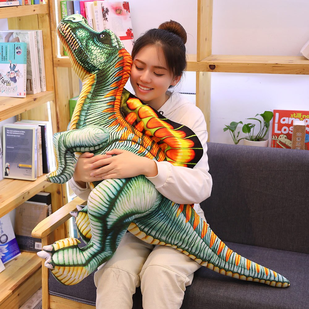 Lifelike Spinosaurus Dinosaur Plush Toy Standing Dino Stuffed Doll Giant Animal Family Boys Kids Gift 40/60/80/100cm