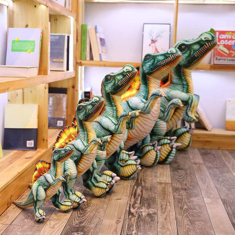 Lifelike Spinosaurus Dinosaur Plush Toy Standing Dino Stuffed Doll Giant Animal Family Boys Kids Gift 40/60/80/100cm