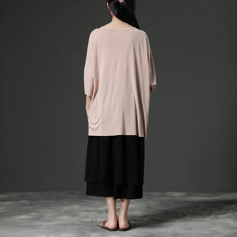 Light Pink Casual Summer Women Pullover Shirt