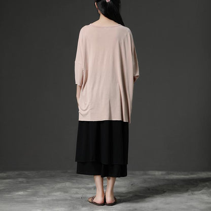 Light Pink Casual Summer Women Pullover Shirt