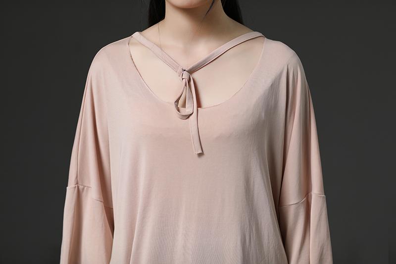 Light Pink Casual Summer Women Pullover Shirt