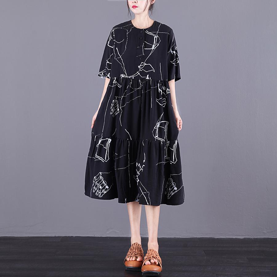 Literary Doodles Casual Sweet Spliced Dress