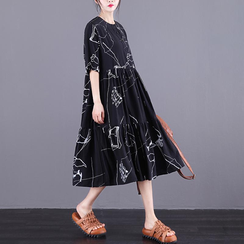 Literary Doodles Casual Sweet Spliced Dress