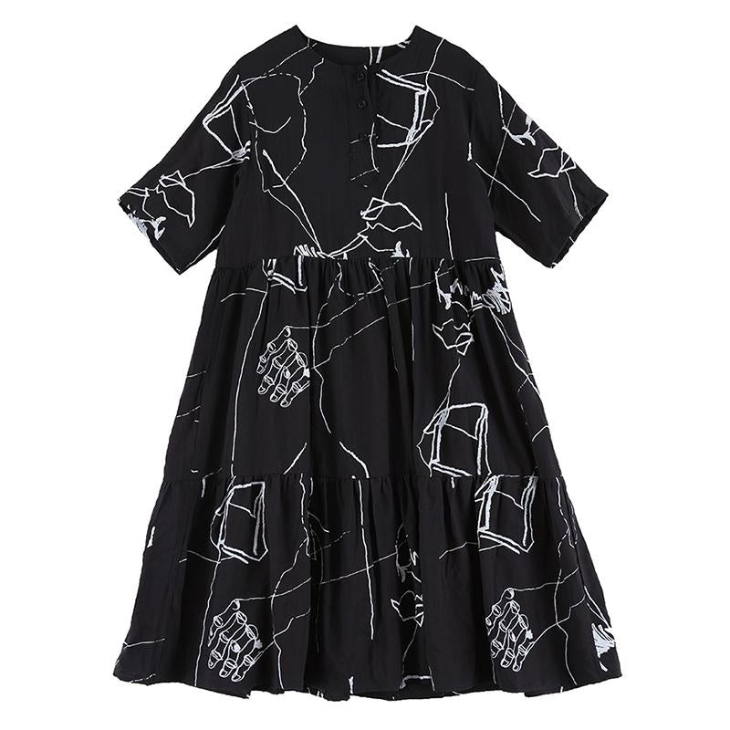 Literary Doodles Casual Sweet Spliced Dress