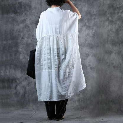 Literary Single Breasted Loose Shirt For Women