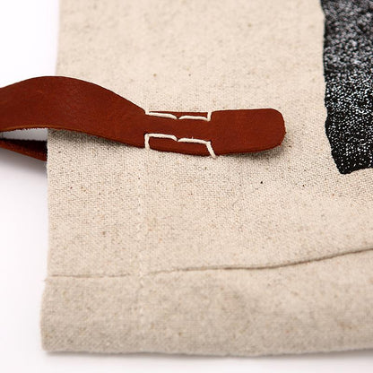 Literary Spliced Cowhide Soft Handle Shoulder Bag