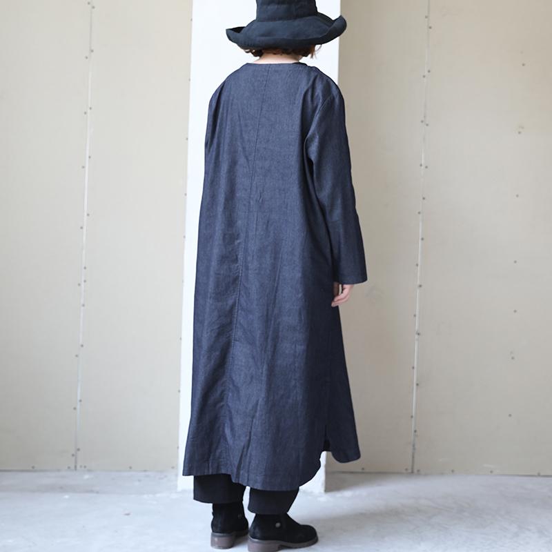 Long Sleeve Round Neck Embroidery Dress