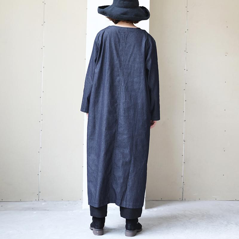 Long Sleeve Round Neck Embroidery Dress