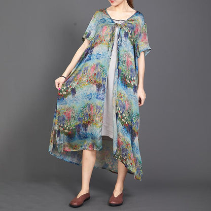 Long Thin Women Lacing Print Coat